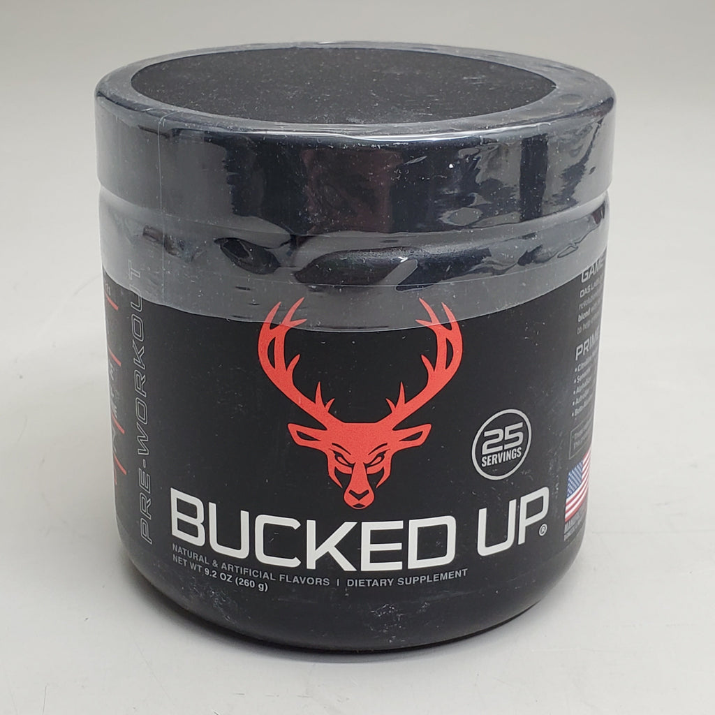 BUCKED UP -  Pre-Workout Blood Raz 25 Serv 9.2 Oz BB 04/26 Dietary Supplement