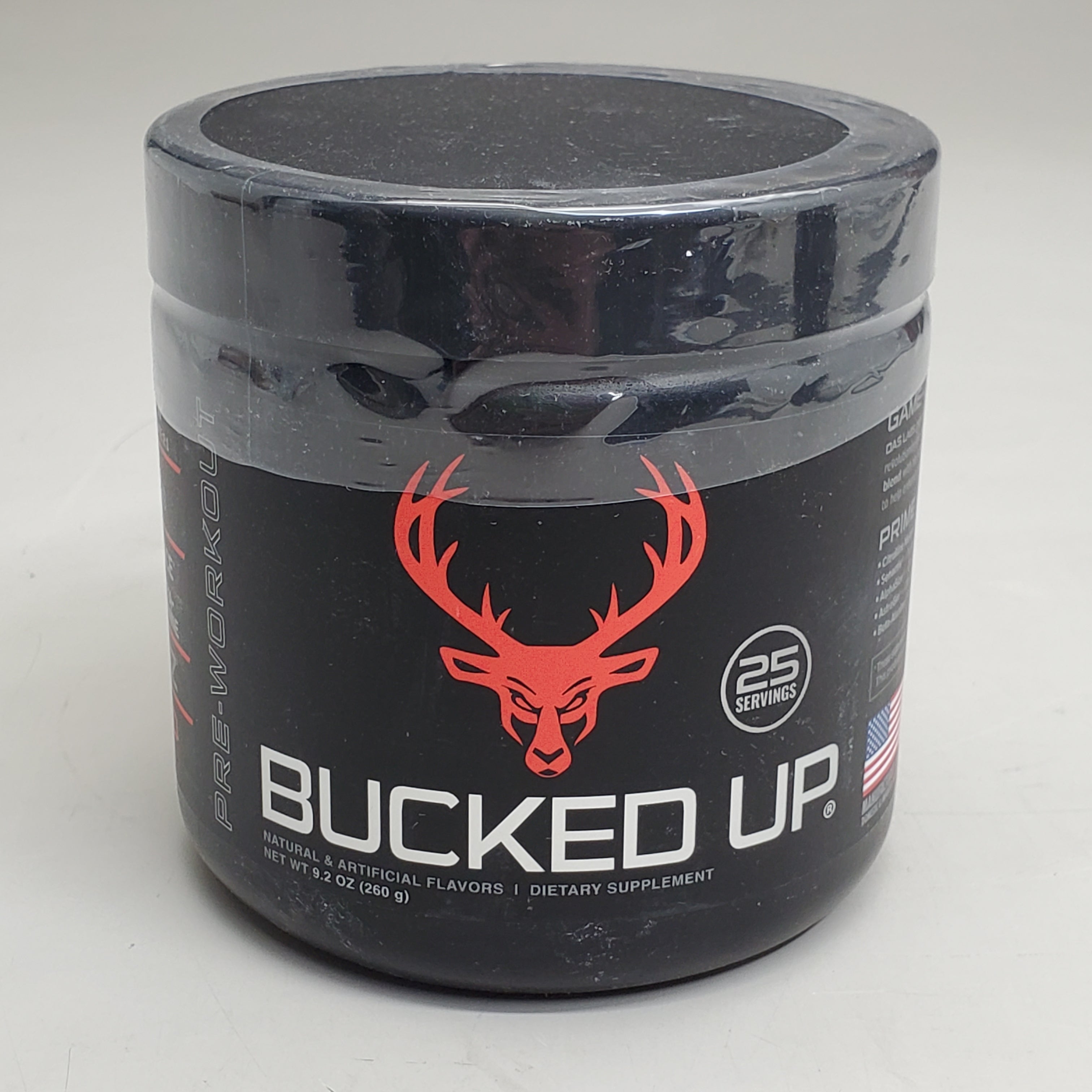 BUCKED UP -  Pre-Workout Blood Raz 25 Serv 9.2 Oz BB 04/26 Dietary Supplement